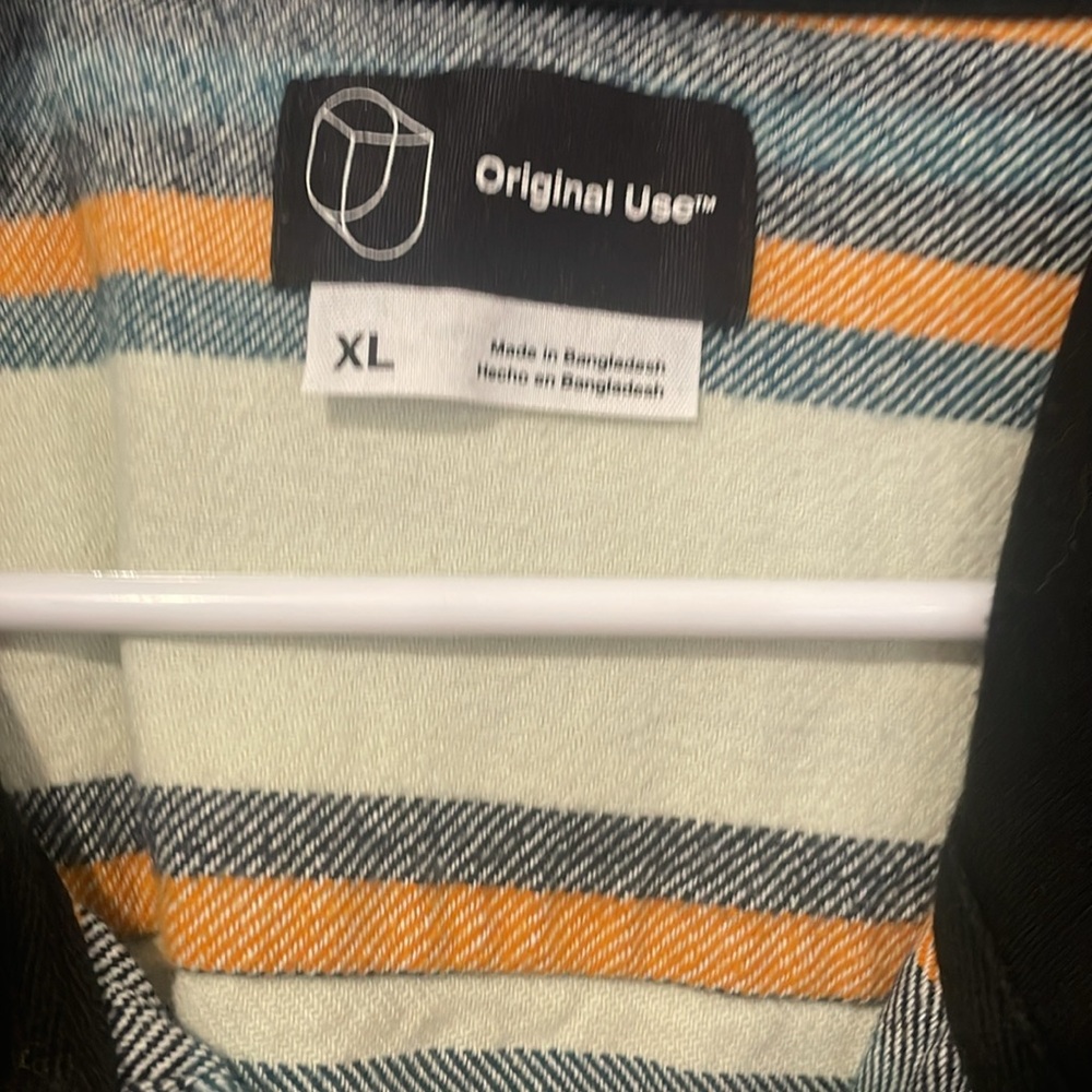 Original Use Size Extra Large Button-Down Flannel… - image 3